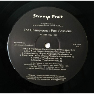 The Chameleons - John Peel Sessions 1990 UK Version 1st Pressing  Vinyl LP ***READY TO SHIP from Hong Kong***